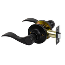 Door Handle Set Lever Passage Function Black