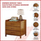 Bamboo Bedside Table Nightstand Storage Bedroom Sofa Side Stand