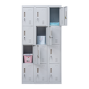 12-Door Locker for Office Gym Shed School Home Storage - Standard Lock with Keys