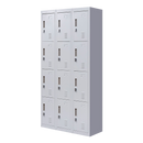 12-Door Locker for Office Gym Shed School Home Storage - Padlock-operated