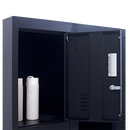 12-Door Locker for Office Gym Shed School Home Storage - Standard Lock with Keys