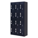 12-Door Locker for Office Gym Shed School Home Storage - 3-Digit Combination Lock