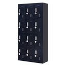 12-Door Locker for Office Gym Shed School Home Storage - 4-Digit Combination Lock