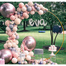 3M Gold Wedding Hoop Round Circle Arch Backdrop Flower Display Stand Frame Background