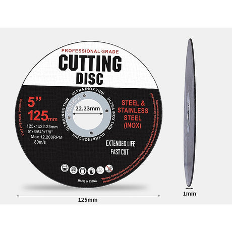 100 x Cutting Discs 125mm 5