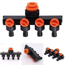 4 Way Hose Connector Tap Irrigation Garden Kit