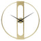 Gold Clover Metal Wall Clock