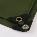 3x4M Army Heavy Duty Waterproof Canvas Tarp Tarpaulin Sun Blocked Dustproof