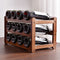 Bamboo Stackable Modular Freestanding Countertop Wine Shelf Rack