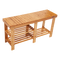 Bamboo Shoe Rack Wooden Bench Storage Organiser Cabinet Holder Stool