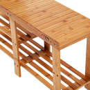 Bamboo Shoe Rack Wooden Bench Storage Organiser Cabinet Holder Stool