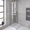 Adjustable 1100x1200mm Double Sliding Door Glass Shower Screen in Chrome