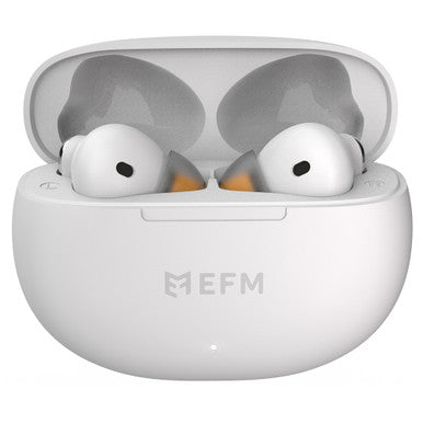 EFM Boston TWS Earbuds - With Wireless Charging - White