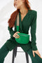 Vegan PU Leather Florida Crossbody - Emerald Green