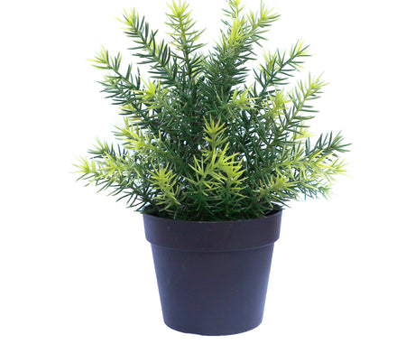 Small Potted Artificial Native Grass Plant UV Resistant 20cm