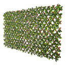 Jasmine Artificial Hedge Extendable Trellis / Screen 2 Meter By 1 Meter UV Resistant (PVC)