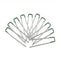Artificial Grass Roll Pegs / Fake Grass Galvanized Metal Pegs With Green Top 10 Pieces
