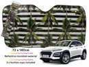 Car Sunshade Stripe Palms 140x 72cm
