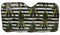 Car Sunshade Stripe Palms 140x 72cm