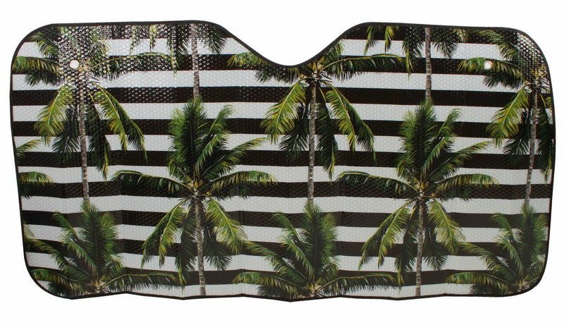 Car Sunshade Stripe Palms 140x 72cm