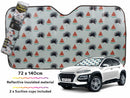 Car Sunshade Watermelon Slice 140 X 72cm