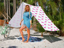 Good Vibes Summer Beach Tent Flamingo 148x370cm
