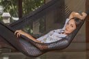 Mayan Legacy King Size Outdoor Cotton Mexican Hammock in Black Colour