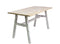 Steel Dining Table With Ash Wood Top   