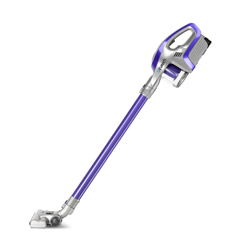 Devanti Cordless Stick Vacuum Cleaner - Purple & Grey