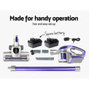 Devanti Handheld Vacuum Cleaner Cordless Stick Handstick Bagless Vac Spare Battery 150W Purple