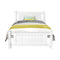 King Single Wooden Bed Frame - White