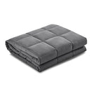 Weighted Blanket Adult 7KG Heavy Gravity Blankets Microfibre Cover Glass Beads Calming Sleep Anxiety Relief Grey