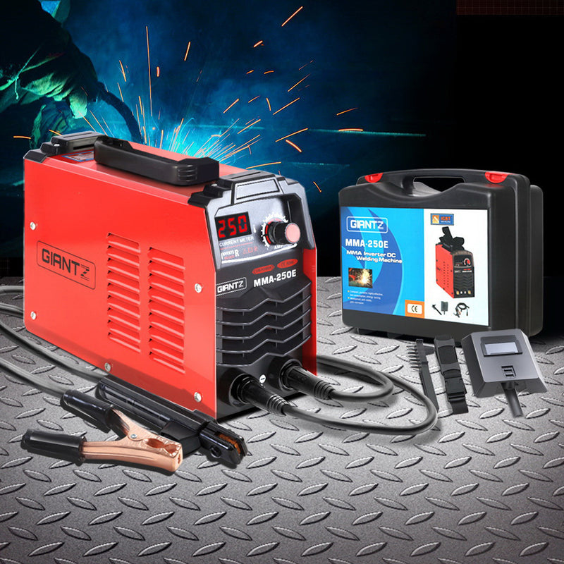 GIANTZ Portable MMA Inverter Welder Stick ARC DC Metal Welding Machine 250Amp