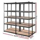 Giantz 4X1.8M Garage Shelving Warehouse Rack Storage Shelves Pallet Racking Charcoal
