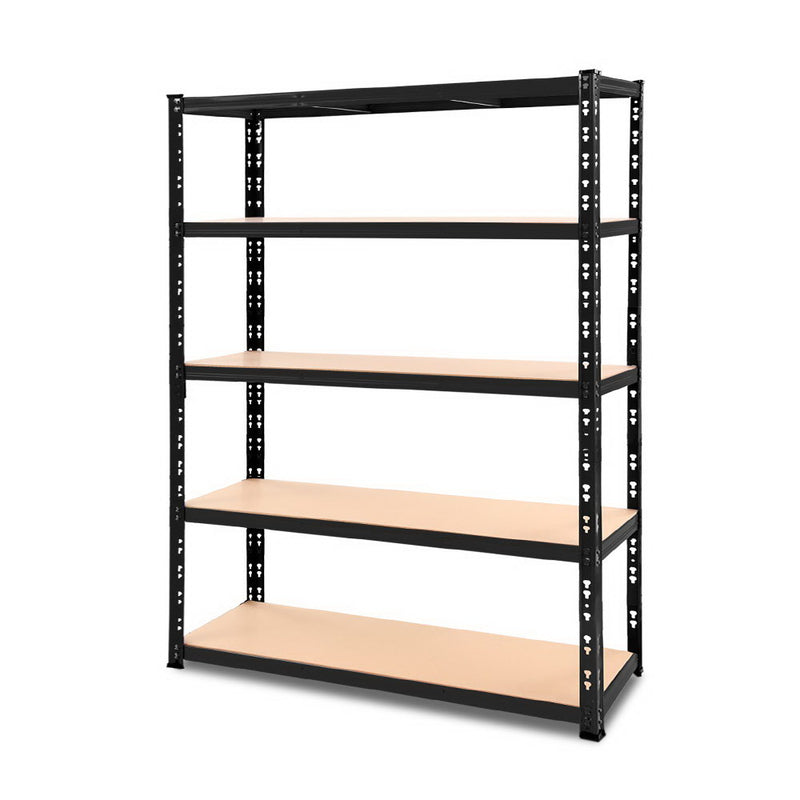 Giantz 1.2M Warehouse Racking Shelving Storage Shelf Garage Shelves Rack Steel Black