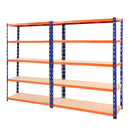 Giantz 2.4MX1.8M Garage Shelving Warehouse Rack Pallet Racking Storage Steel Orange&Blue