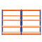 Giantz 2.4MX1.8M Garage Shelving Warehouse Rack Pallet Racking Storage Steel Orange&Blue