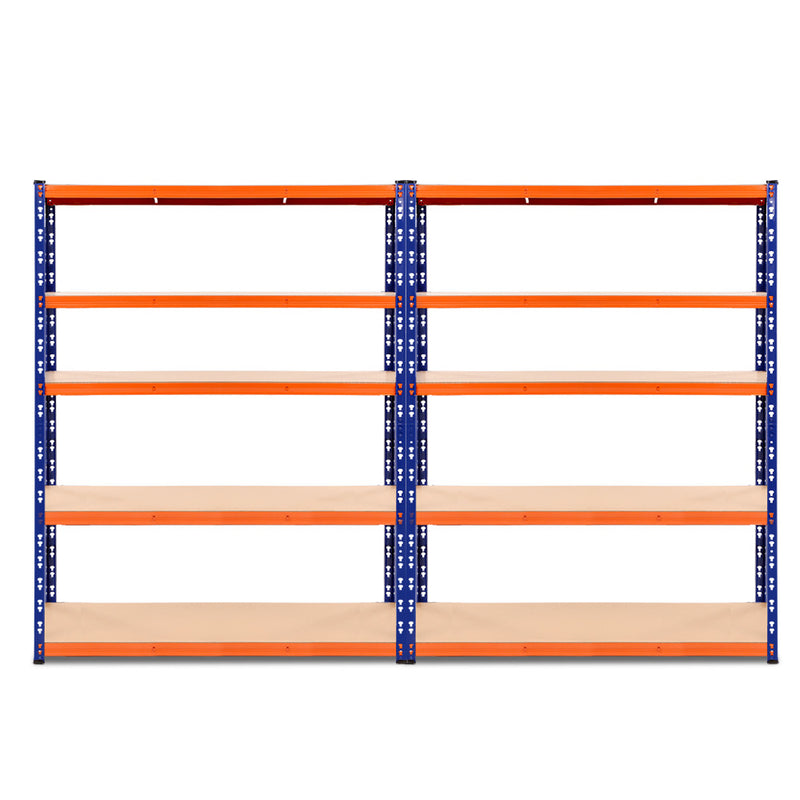 Giantz 2.4MX1.8M Garage Shelving Warehouse Rack Pallet Racking Storage Steel Orange&Blue