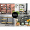 1.8M 5-Shelves Steel Warehouse Shelving Racking Garage Storage Rack Grey