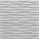 3D Wallpaper Tiles 70 x 77cm Slope Brick White 10pcs
