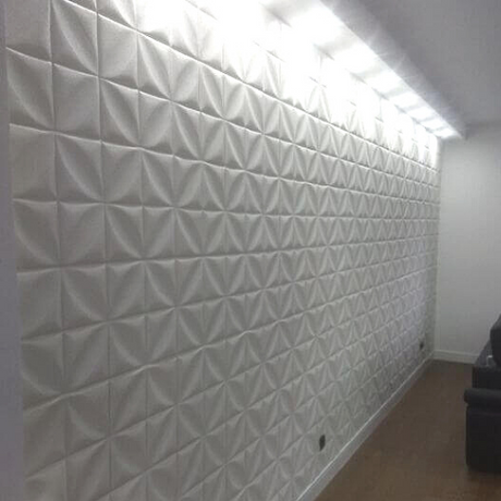 3D Wallpaper Tiles 70 x 70cm White Petal 10pcs