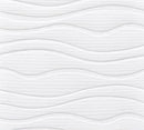 3D Wallpaper Tiles 70 x 70cm White Wave 10pcs