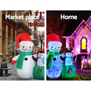 Jingle Jollys Inflatable Christmas 1.8M Snowman LED Lights Outdoor Decorations