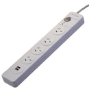 Huntkey 4 Outlet Surge Protected Powerboard with Dual USB Charging Ports