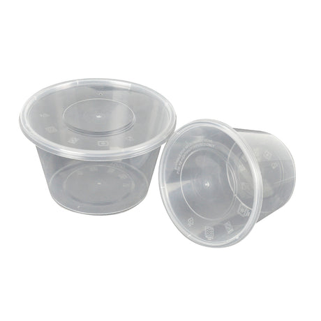 100 Pcs 800ml Take Away Food Platstic Containers Boxes Base and Lids Bulk Pack