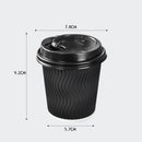 200 Pcs 16oz Disposable Takeaway Coffee Paper Cups Triple Wall Take Away w Lids