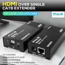 PRO2 HDMI Extender over Single Cat6 up to 50M AV Adapter Transmitter Receiver