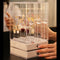Bakeey Earrings Storage Box Jewelry Display Box Transparent Plastic Jewelry Box Earring Display Stand