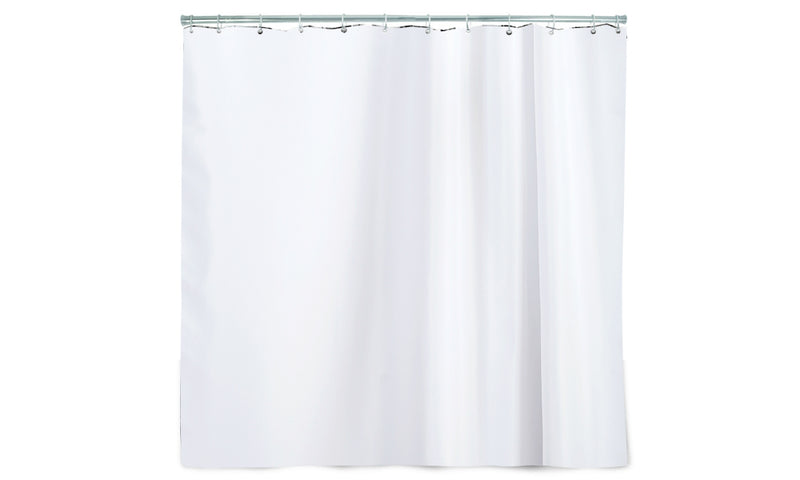 180x200cm White Waterproof Bathroom Shower Crutain with 12 Hooks