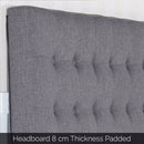 Cilantro Double Charcoal Headboard